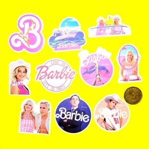 3/$20 Brand New 10x Waterproof Barbie Stickers #5